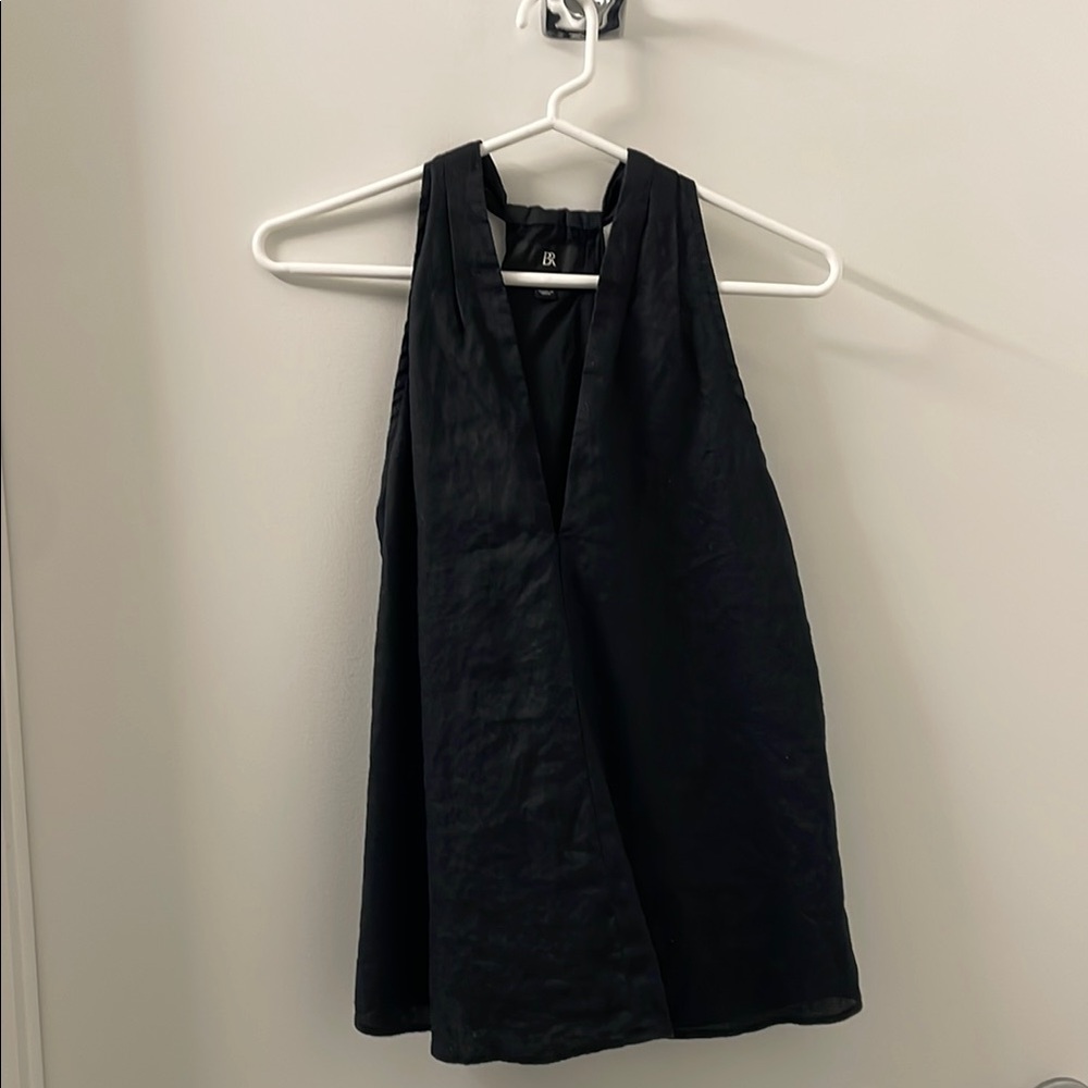 Banana Republic linen Black Sleeveless Top. Never worn!!